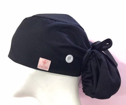Classic Black Scrub Cap🖤