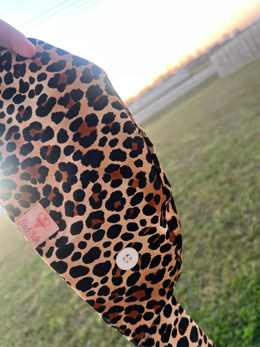 Cheetah Print Scrub Cap🐆