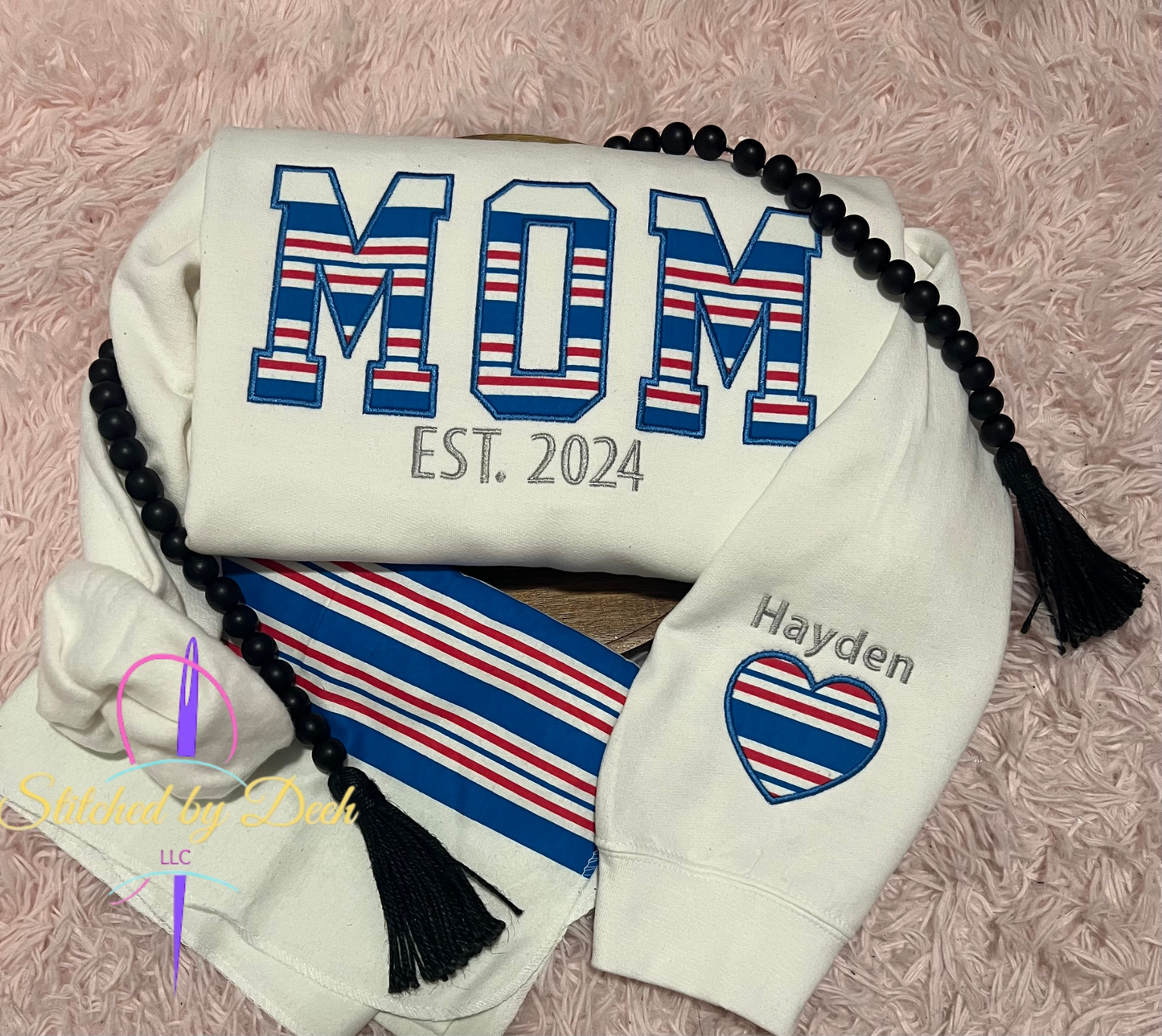 MAMA Keepsake Crewneck w/ Baby Onesie/Blanket